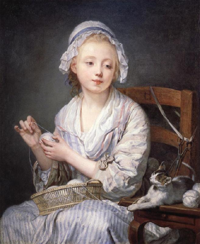 Jean-Baptiste Greuze The Wool winder Germany oil painting art